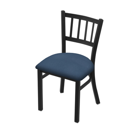 HOLLAND BAR STOOL CO 610 Contessa 18" Chair with Black Wrinkle Finish and Rein Bay Seat 61018BW024